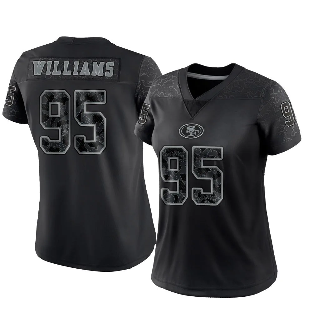 Women's San Francisco 49ers Nick Williams Nike Reflective Limited Black Jersey Women's San Francisco 49ers Nick Williams Nike Reflective Limited Black Jersey