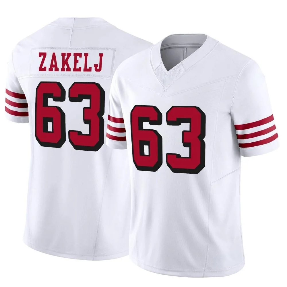 Youth San Francisco 49ers Nick Zakelj Nike Alternate Vapor F.U.S.E. Limited White Jersey Youth San Francisco 49ers Nick Zakelj Nike Alternate Vapor F.U.S.E. Limited White Jersey