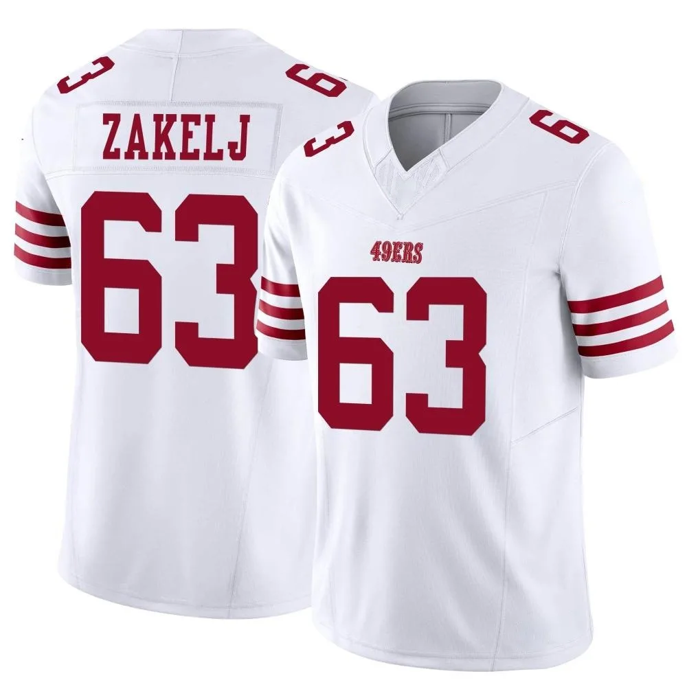 Youth San Francisco 49ers Nick Zakelj Nike Vapor F.U.S.E. Limited White Jersey Youth San Francisco 49ers Nick Zakelj Nike Vapor F.U.S.E. Limited White Jersey