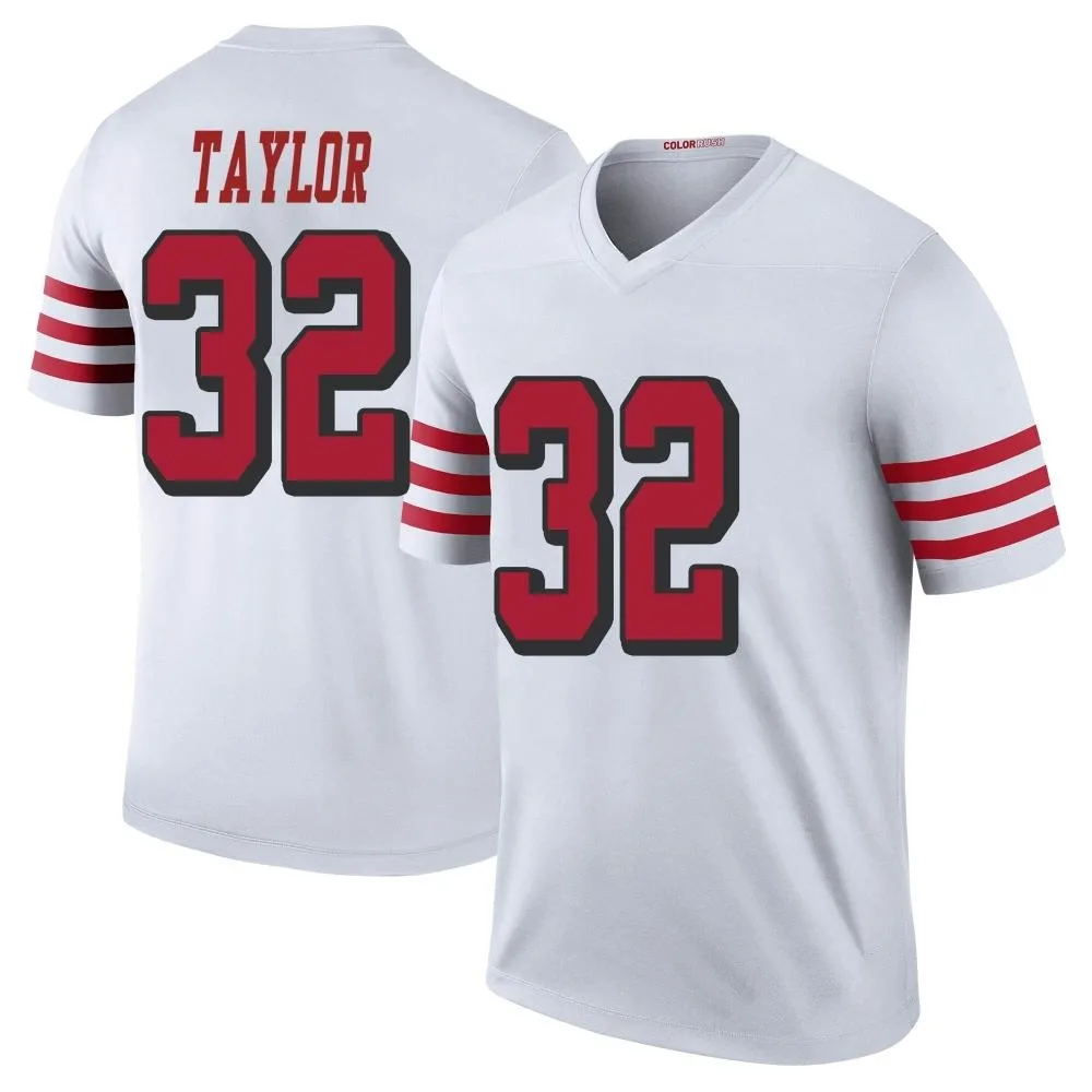 Men's San Francisco 49ers Patrick Taylor Jr. Nike Color Rush Legend White Jersey Men's San Francisco 49ers Patrick Taylor Jr. Nike Color Rush Legend White Jersey