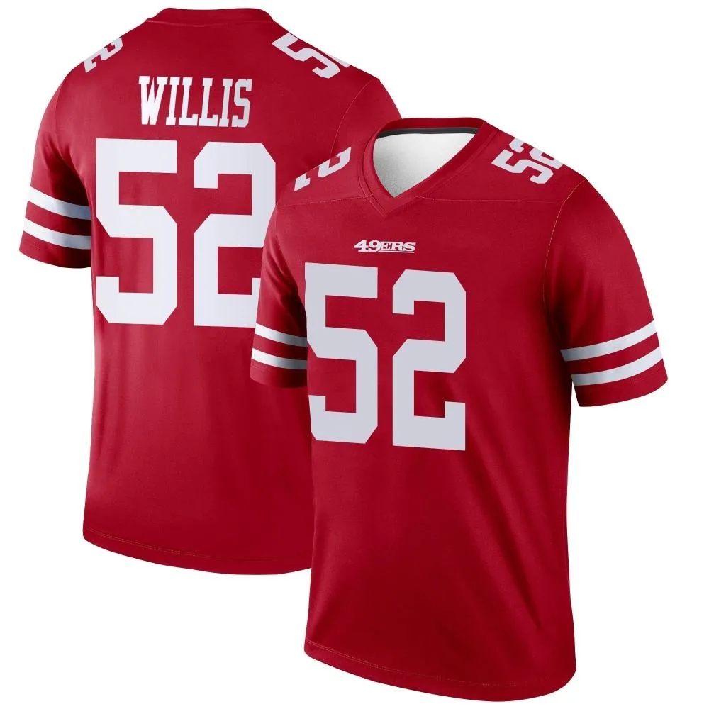 Men's San Francisco 49ers Patrick Willis Nike Legend Scarlet Jersey Men's San Francisco 49ers Patrick Willis Nike Legend Scarlet Jersey
