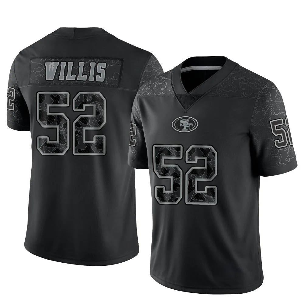 Men's San Francisco 49ers Patrick Willis Nike Reflective Limited Black Jersey Men's San Francisco 49ers Patrick Willis Nike Reflective Limited Black Jersey