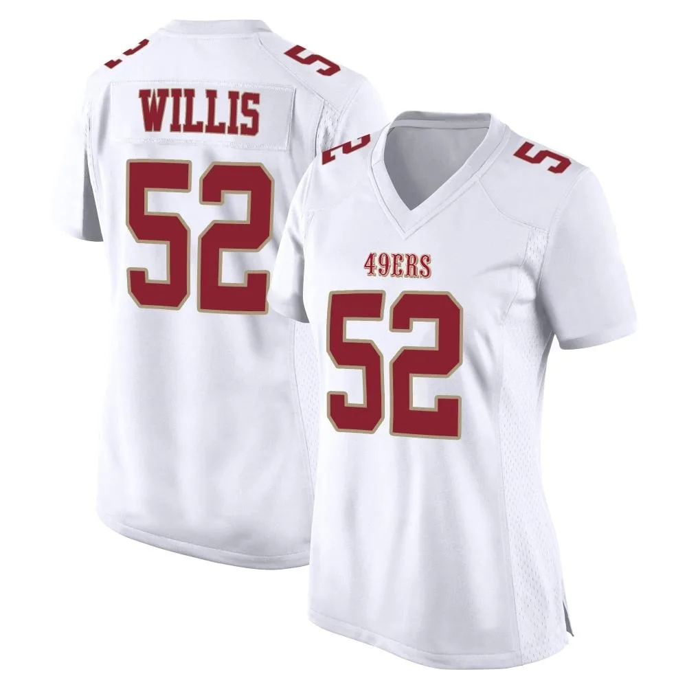 Women's San Francisco 49ers Patrick Willis Nike Fashion Game White Jersey Women's San Francisco 49ers Patrick Willis Nike Fashion Game White Jersey
