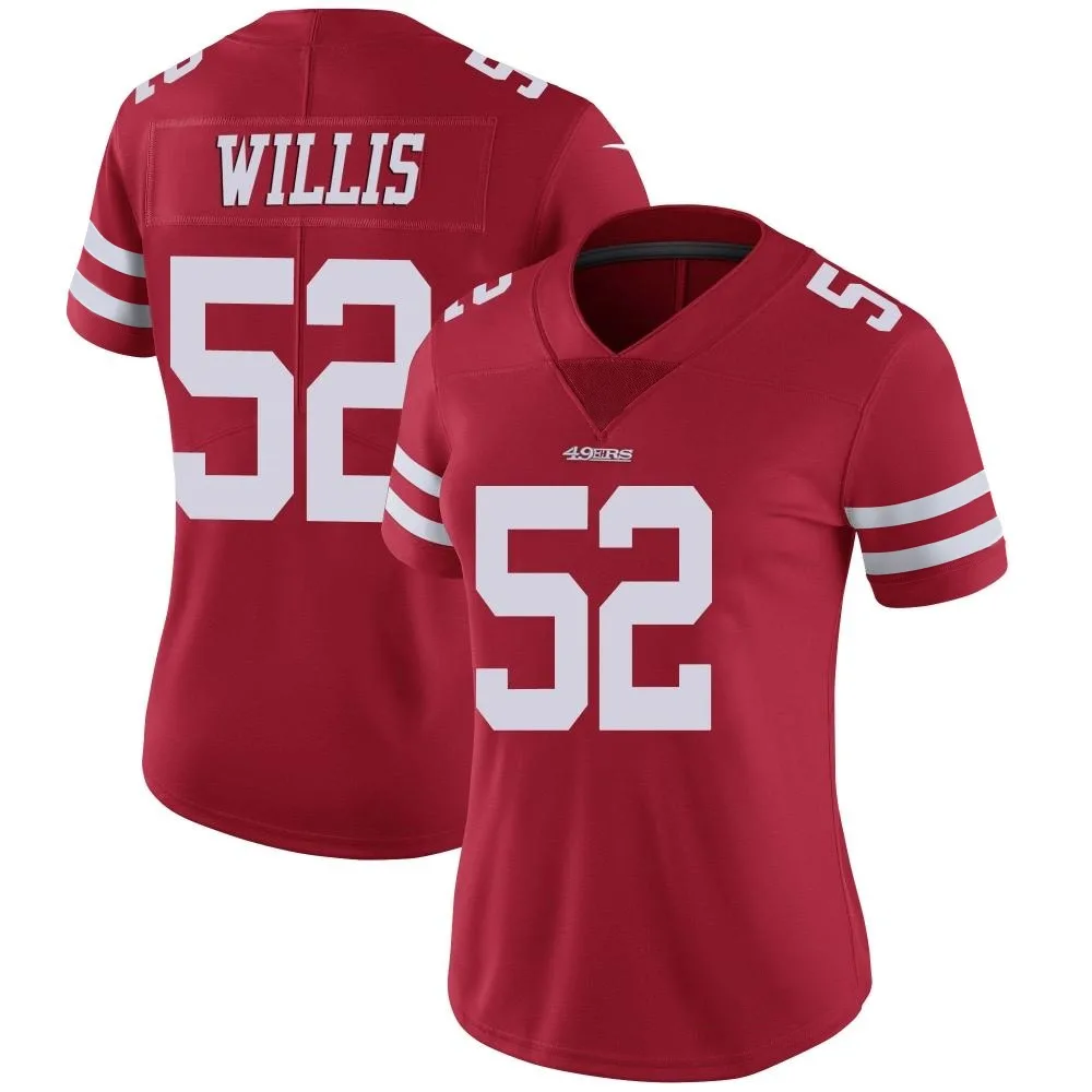 Women's San Francisco 49ers Patrick Willis Nike Team Color Vapor Untouchable Limited Red Jersey Women's San Francisco 49ers Patrick Willis Nike Team Color Vapor Untouchable Limited Red Jersey