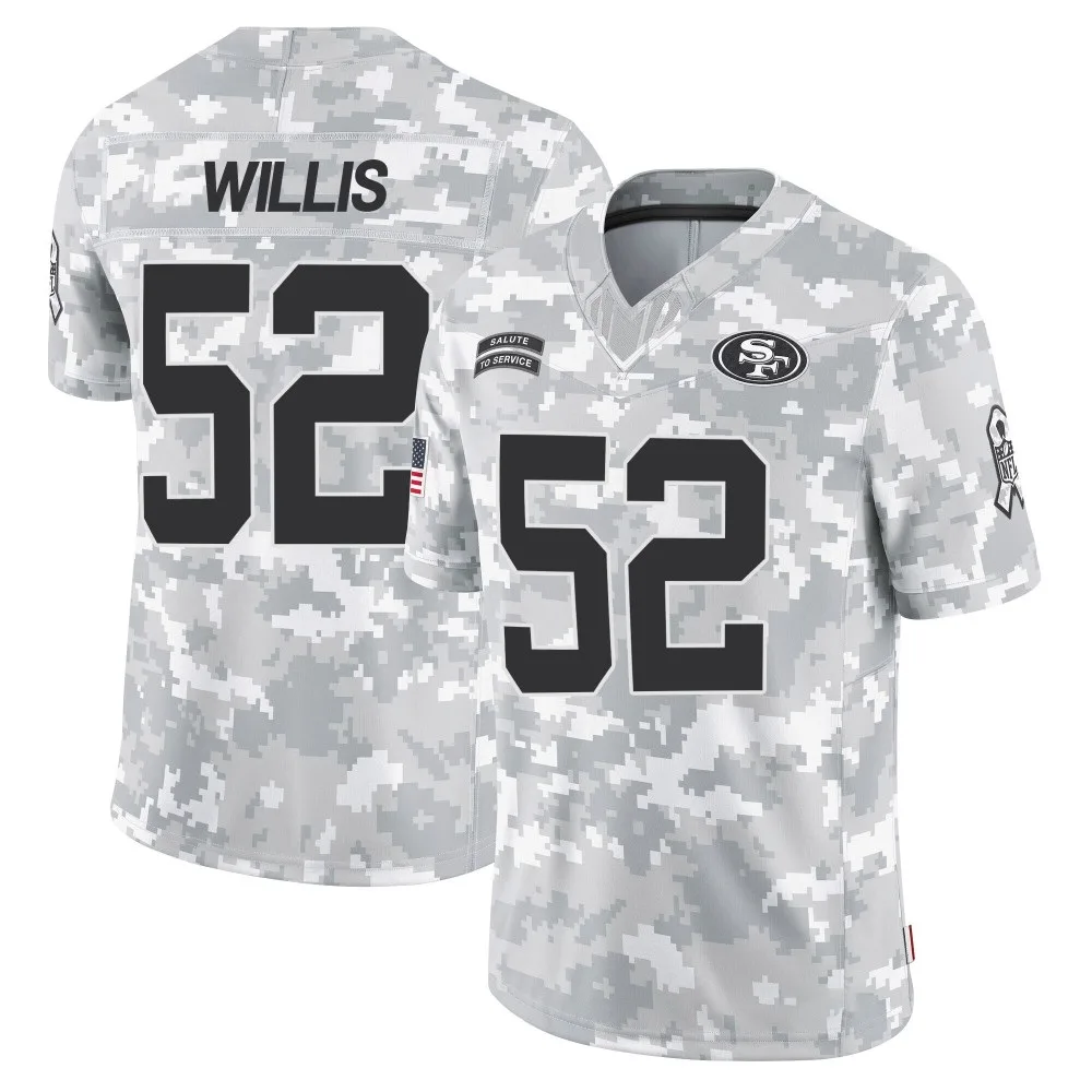 Youth San Francisco 49ers Patrick Willis Nike 2024 Salute To Service Limited Arctic Camo Jersey Youth San Francisco 49ers Patrick Willis Nike 2024 Salute To Service Limited Arctic Camo Jersey