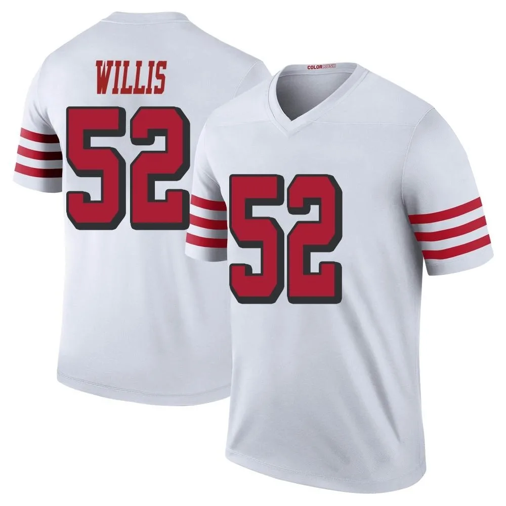 Youth San Francisco 49ers Patrick Willis Nike Color Rush Legend White Jersey Youth San Francisco 49ers Patrick Willis Nike Color Rush Legend White Jersey