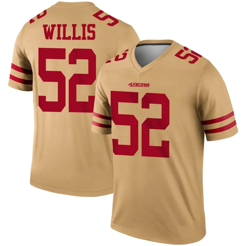 Youth San Francisco 49ers Patrick Willis Nike Inverted Legend Gold Jersey Youth San Francisco 49ers Patrick Willis Nike Inverted Legend Gold Jersey