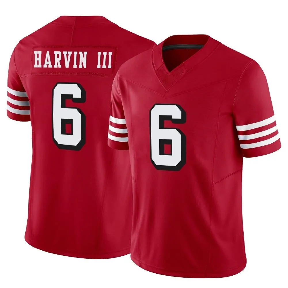 Men's San Francisco 49ers Pressley Harvin Iii Nike Alternate Vapor F.U.S.E. Limited Scarlet Jersey Men's San Francisco 49ers Pressley Harvin Iii Nike Alternate Vapor F.U.S.E. Limited Scarlet Jersey