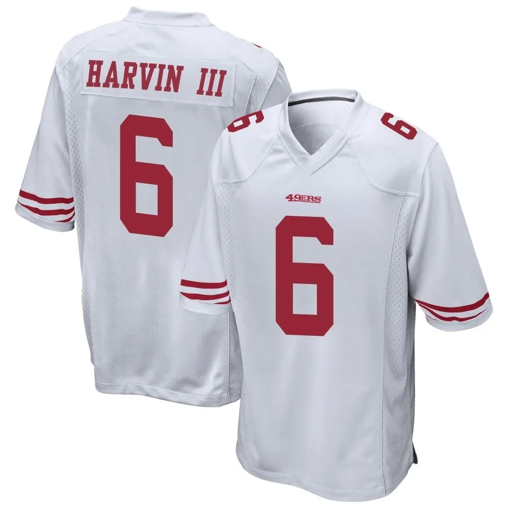 Men's San Francisco 49ers Pressley Harvin Iii Nike Game White Jersey Men's San Francisco 49ers Pressley Harvin Iii Nike Game White Jersey