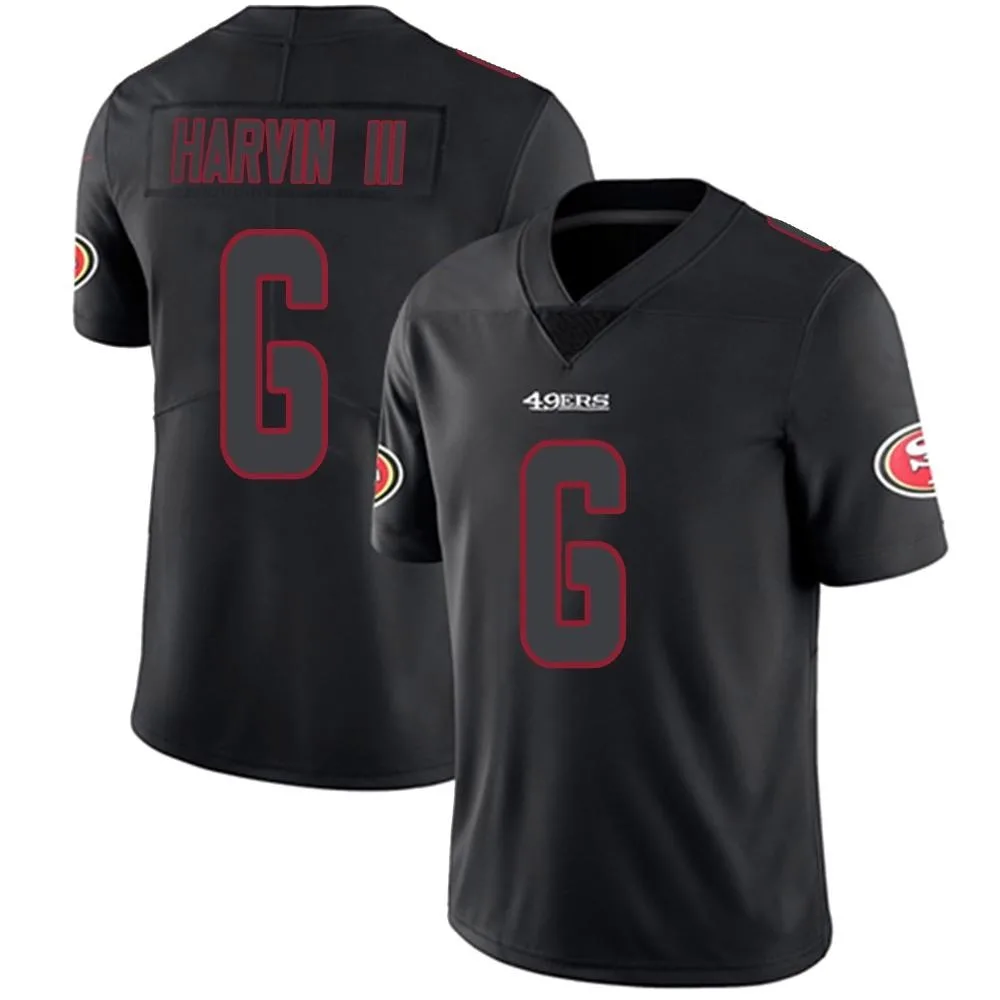 Men's San Francisco 49ers Pressley Harvin Iii Nike Limited Black Impact Jersey Men's San Francisco 49ers Pressley Harvin Iii Nike Limited Black Impact Jersey