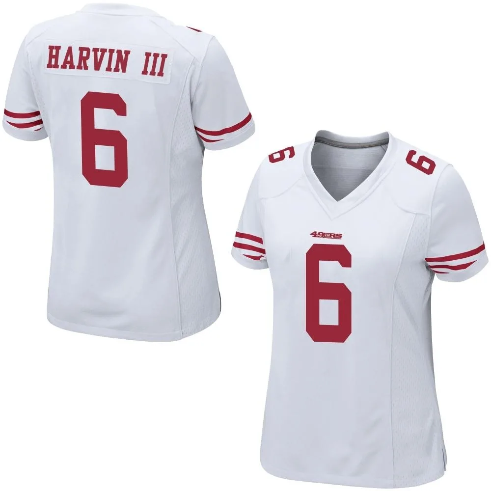 Women's San Francisco 49ers Pressley Harvin Iii Nike Game White Jersey Women's San Francisco 49ers Pressley Harvin Iii Nike Game White Jersey