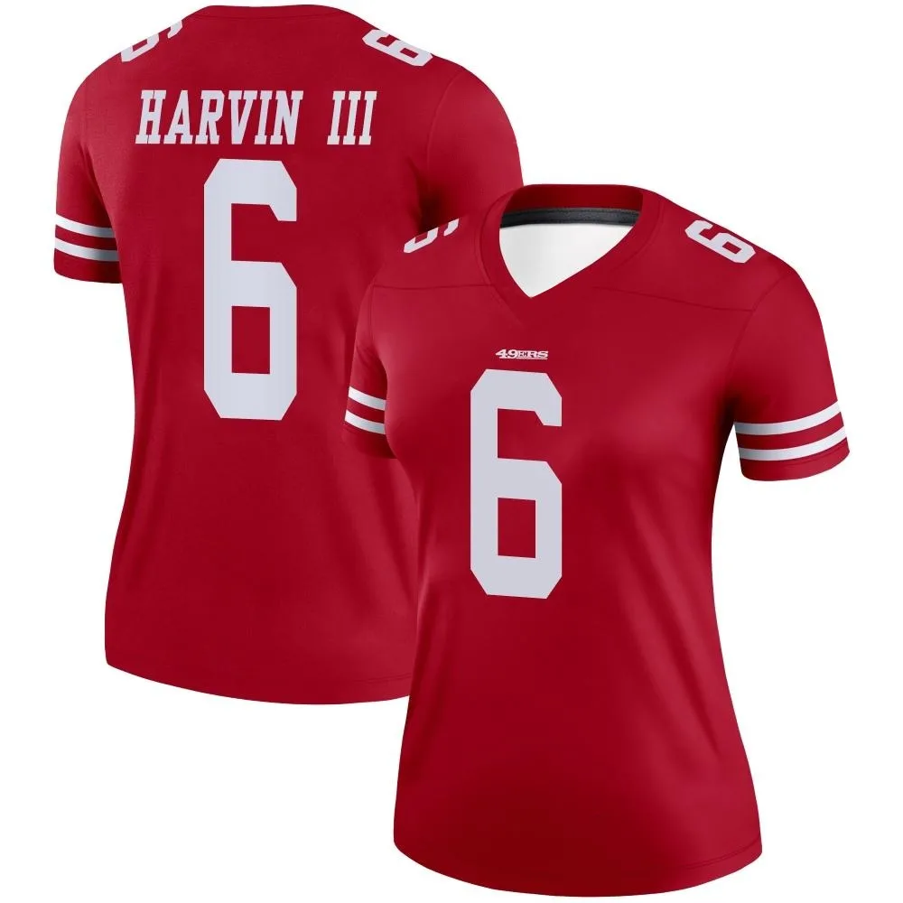 Women's San Francisco 49ers Pressley Harvin Iii Nike Legend Scarlet Jersey Women's San Francisco 49ers Pressley Harvin Iii Nike Legend Scarlet Jersey