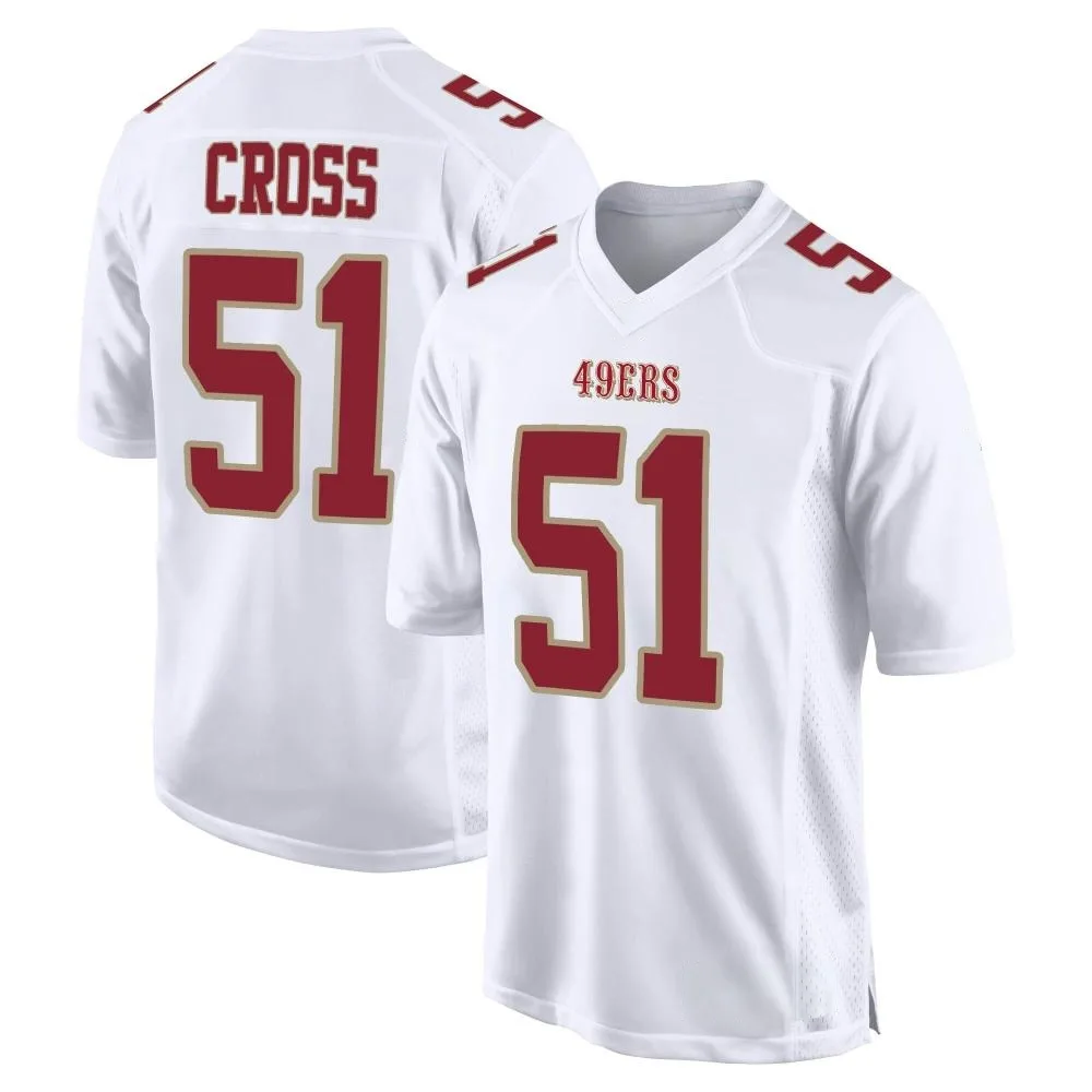 Men's San Francisco 49ers Randy Cross Nike Fashion Game White Jersey Men's San Francisco 49ers Randy Cross Nike Fashion Game White Jersey