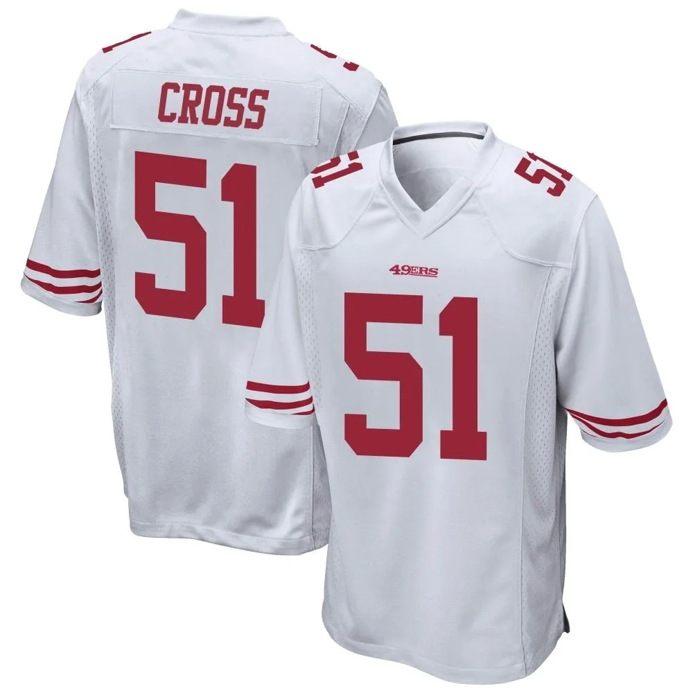 Men's San Francisco 49ers Randy Cross Nike Game White Jersey Men's San Francisco 49ers Randy Cross Nike Game White Jersey