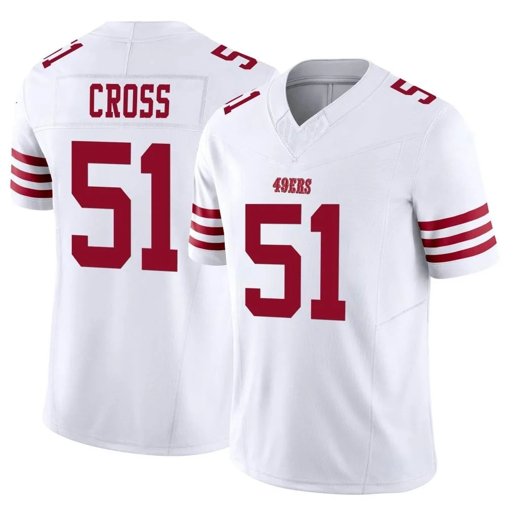 Men's San Francisco 49ers Randy Cross Nike Vapor F.U.S.E. Limited White Jersey Men's San Francisco 49ers Randy Cross Nike Vapor F.U.S.E. Limited White Jersey