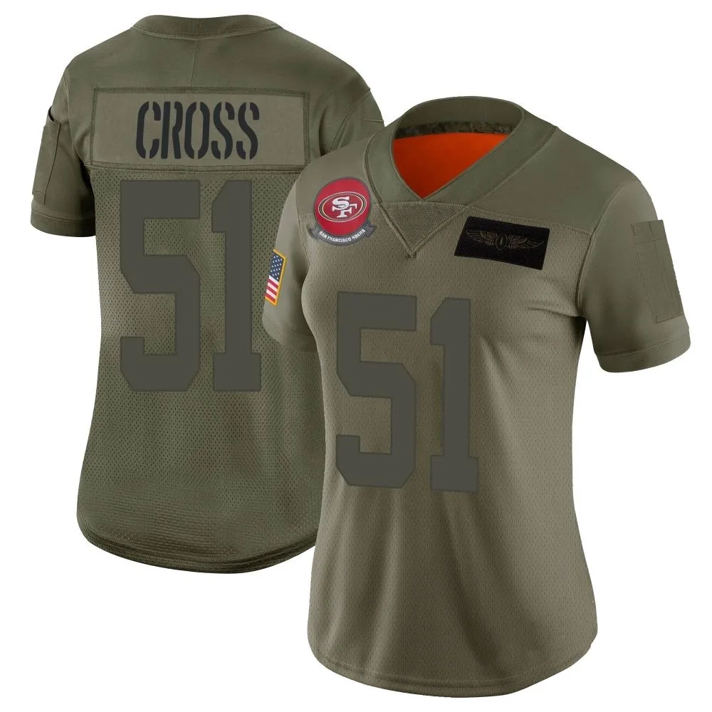 Women's San Francisco 49ers Randy Cross Nike 2019 Salute To Service Limited Camo Jersey Women's San Francisco 49ers Randy Cross Nike 2019 Salute To Service Limited Camo Jersey