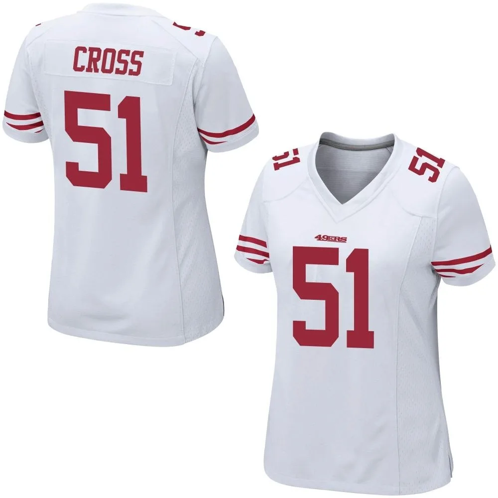 Women's San Francisco 49ers Randy Cross Nike Game White Jersey Women's San Francisco 49ers Randy Cross Nike Game White Jersey