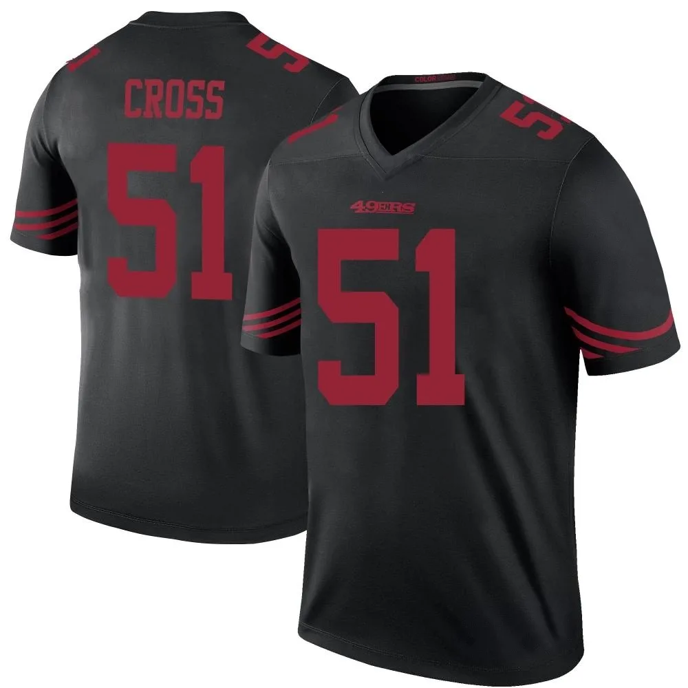 Youth San Francisco 49ers Randy Cross Nike Color Rush Legend Black Jersey Youth San Francisco 49ers Randy Cross Nike Color Rush Legend Black Jersey