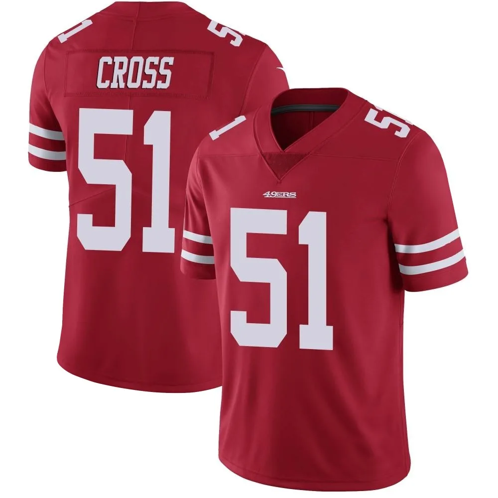 Youth San Francisco 49ers Randy Cross Nike Team Color Vapor Untouchable Limited Red Jersey Youth San Francisco 49ers Randy Cross Nike Team Color Vapor Untouchable Limited Red Jersey