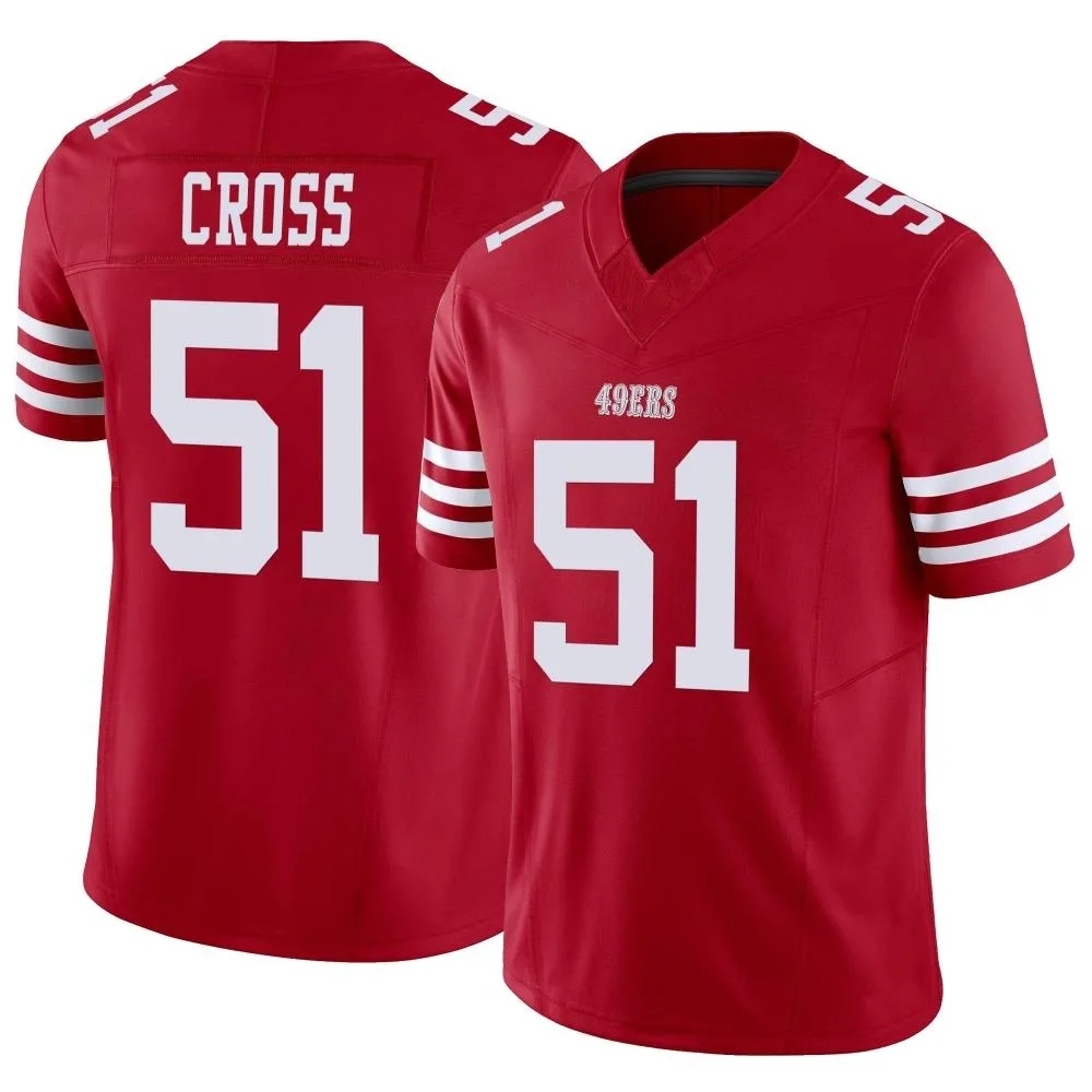 Youth San Francisco 49ers Randy Cross Nike Vapor F.U.S.E. Limited Scarlet Jersey Youth San Francisco 49ers Randy Cross Nike Vapor F.U.S.E. Limited Scarlet Jersey