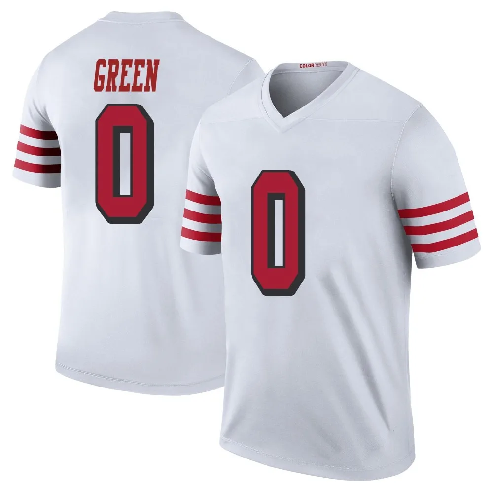 Men's San Francisco 49ers Renardo Green Nike Color Rush Legend White Jersey Men's San Francisco 49ers Renardo Green Nike Color Rush Legend White Jersey