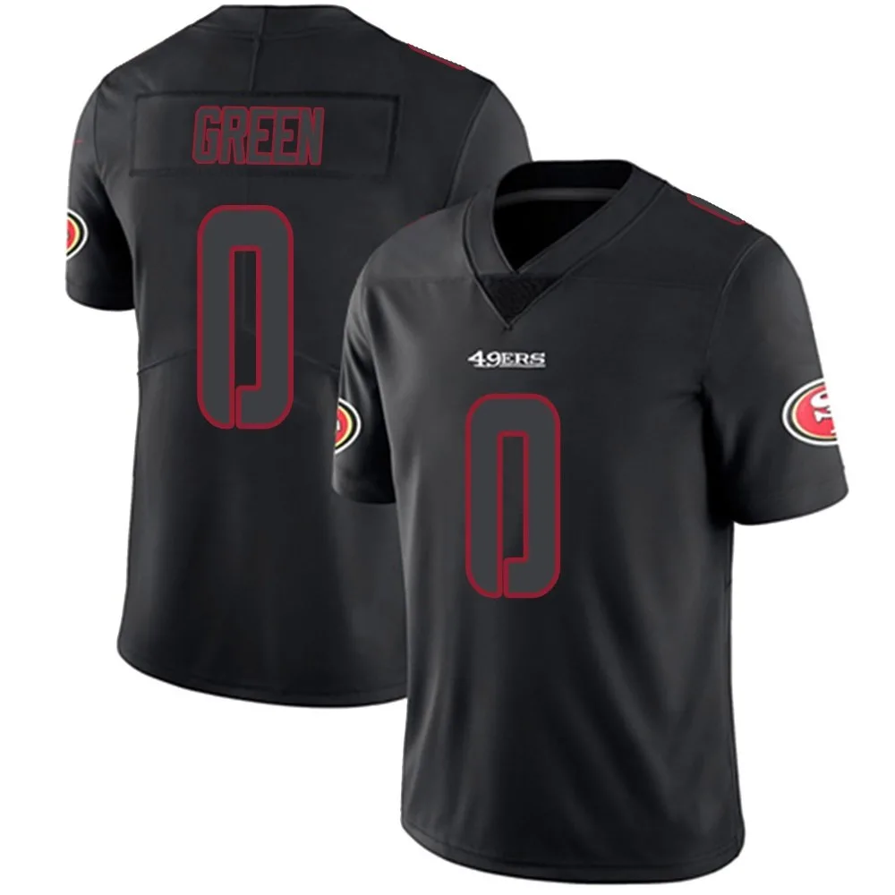 Men's San Francisco 49ers Renardo Green Nike Limited Black Impact Jersey Men's San Francisco 49ers Renardo Green Nike Limited Black Impact Jersey