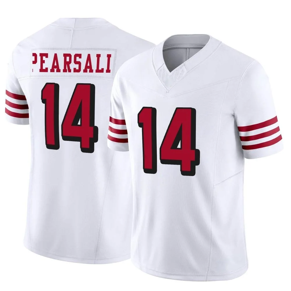 Men's San Francisco 49ers Ricky Pearsall Nike Alternate Vapor F.U.S.E. Limited White Jersey Men's San Francisco 49ers Ricky Pearsall Nike Alternate Vapor F.U.S.E. Limited White Jersey