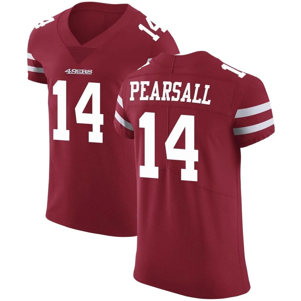 Men's San Francisco 49ers Ricky Pearsall Nike Team Color Vapor Untouchable Elite Red Jersey Men's San Francisco 49ers Ricky Pearsall Nike Team Color Vapor Untouchable Elite Red Jersey