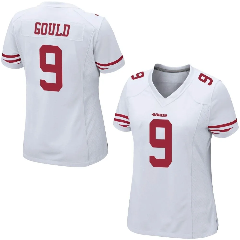 Women's San Francisco 49ers Robbie Gould Nike Game White Jersey Women's San Francisco 49ers Robbie Gould Nike Game White Jersey