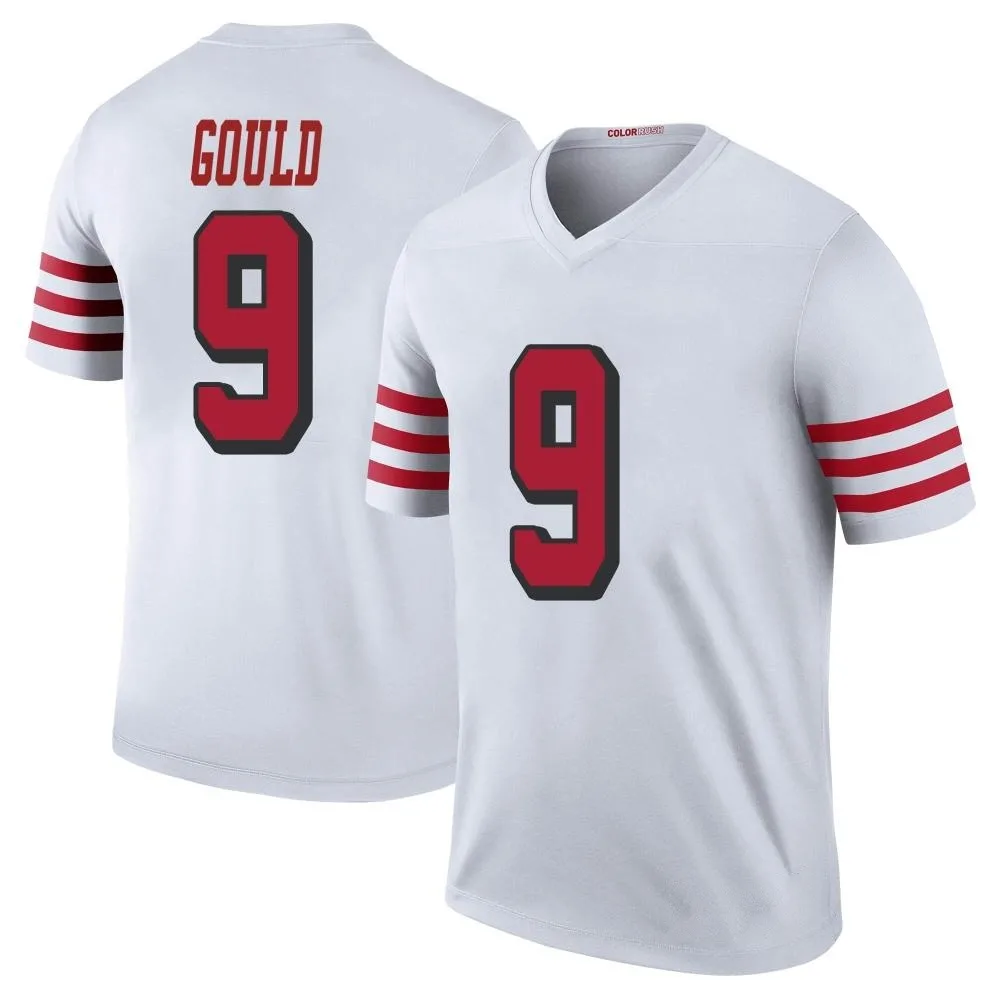Youth San Francisco 49ers Robbie Gould Nike Color Rush Legend White Jersey Youth San Francisco 49ers Robbie Gould Nike Color Rush Legend White Jersey