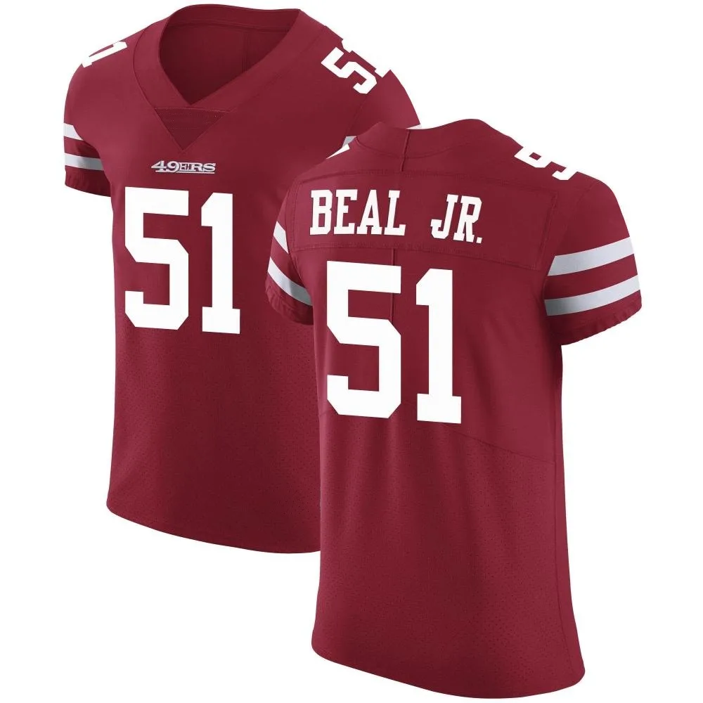 Men's San Francisco 49ers Robert Beal Jr. Nike Team Color Vapor Untouchable Elite Red Jersey Men's San Francisco 49ers Robert Beal Jr. Nike Team Color Vapor Untouchable Elite Red Jersey