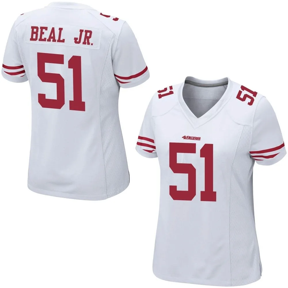 Women's San Francisco 49ers Robert Beal Jr. Nike Game White Jersey Women's San Francisco 49ers Robert Beal Jr. Nike Game White Jersey