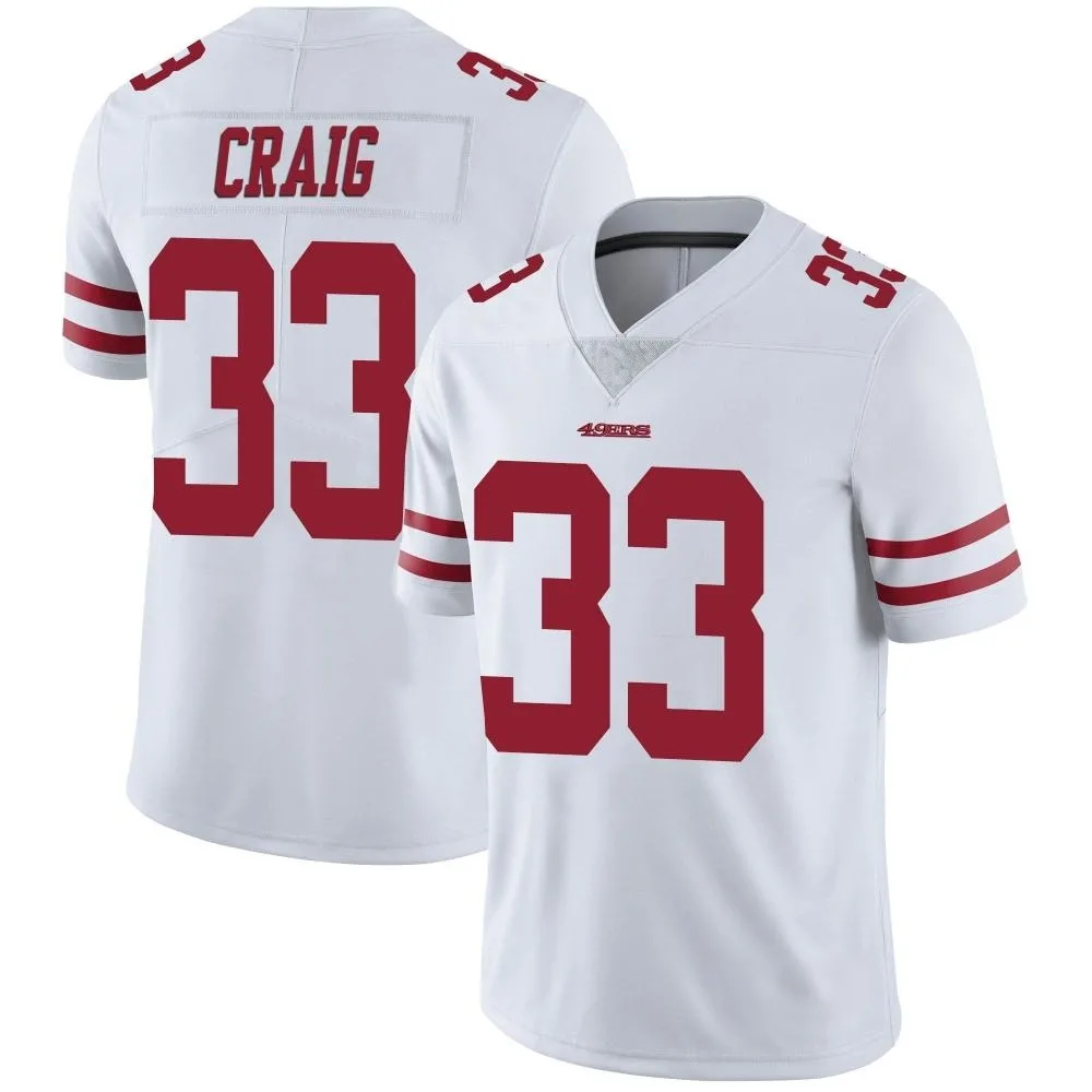Men's San Francisco 49ers Roger Craig Nike Vapor Untouchable Limited White Jersey Men's San Francisco 49ers Roger Craig Nike Vapor Untouchable Limited White Jersey