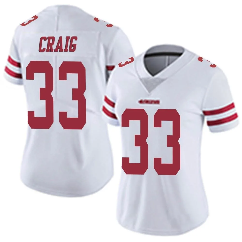 Women's San Francisco 49ers Roger Craig Nike Vapor Untouchable Limited White Jersey Women's San Francisco 49ers Roger Craig Nike Vapor Untouchable Limited White Jersey