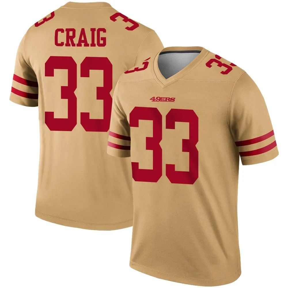 Youth San Francisco 49ers Roger Craig Nike Inverted Legend Gold Jersey Youth San Francisco 49ers Roger Craig Nike Inverted Legend Gold Jersey