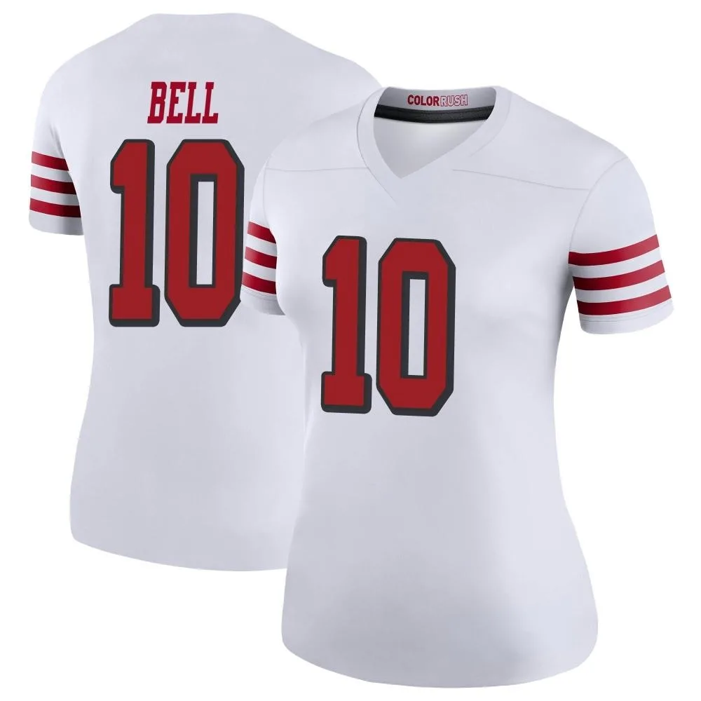 Women's San Francisco 49ers Ronnie Bell Nike Color Rush Legend White Jersey Women's San Francisco 49ers Ronnie Bell Nike Color Rush Legend White Jersey