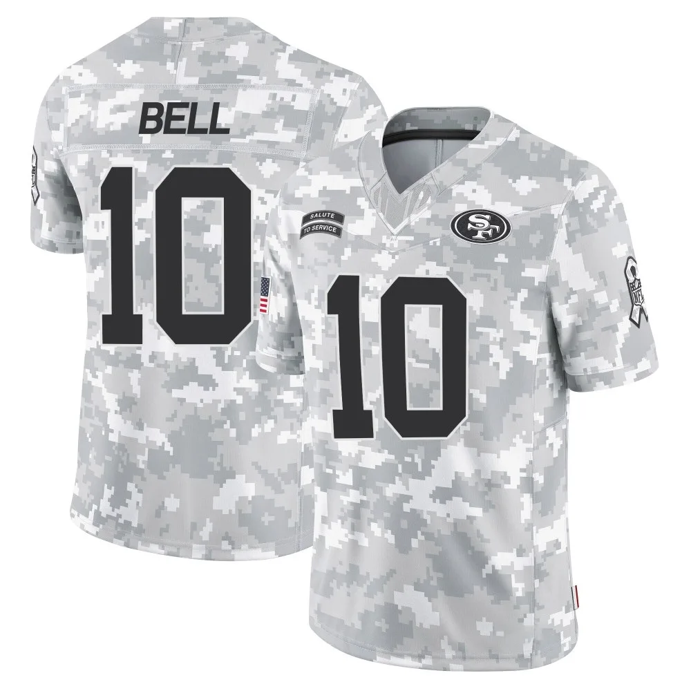 Youth San Francisco 49ers Ronnie Bell Nike 2024 Salute To Service Limited Arctic Camo Jersey Youth San Francisco 49ers Ronnie Bell Nike 2024 Salute To Service Limited Arctic Camo Jersey