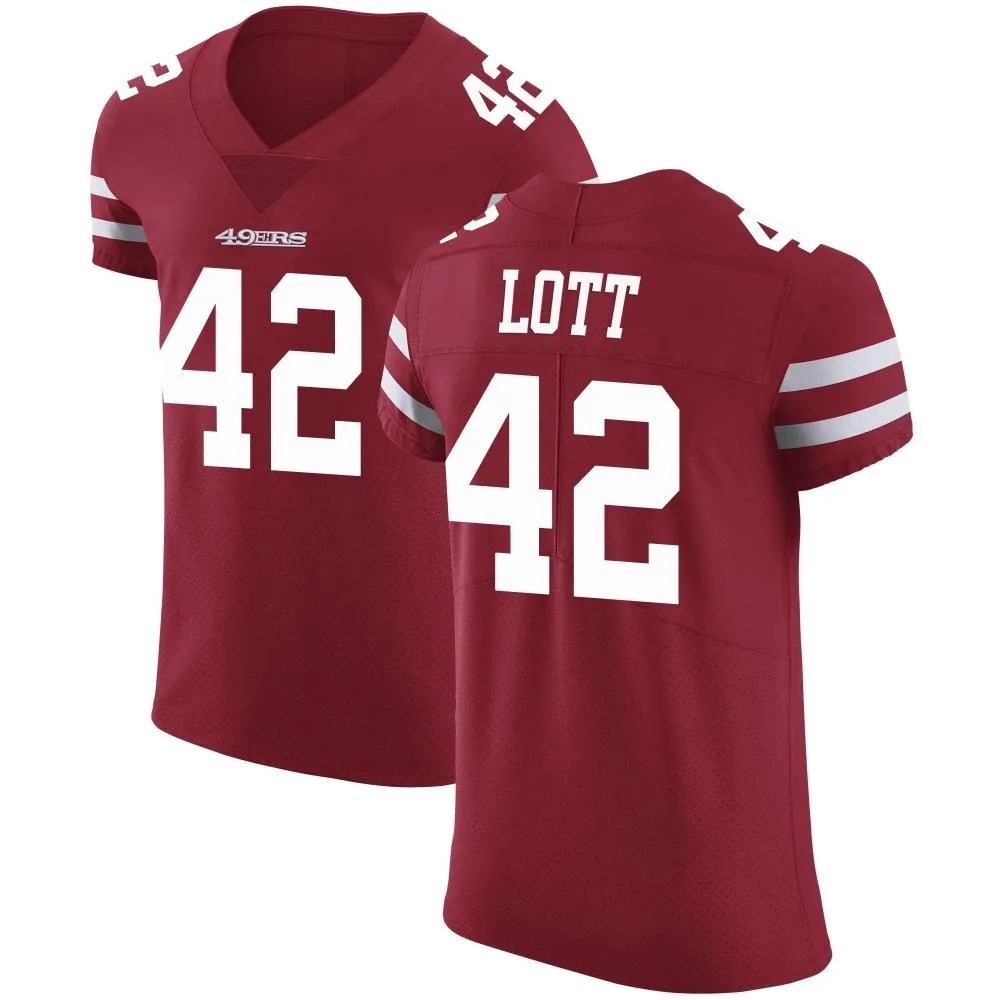 Men's San Francisco 49ers Ronnie Lott Nike Team Color Vapor Untouchable Elite Red Jersey Men's San Francisco 49ers Ronnie Lott Nike Team Color Vapor Untouchable Elite Red Jersey