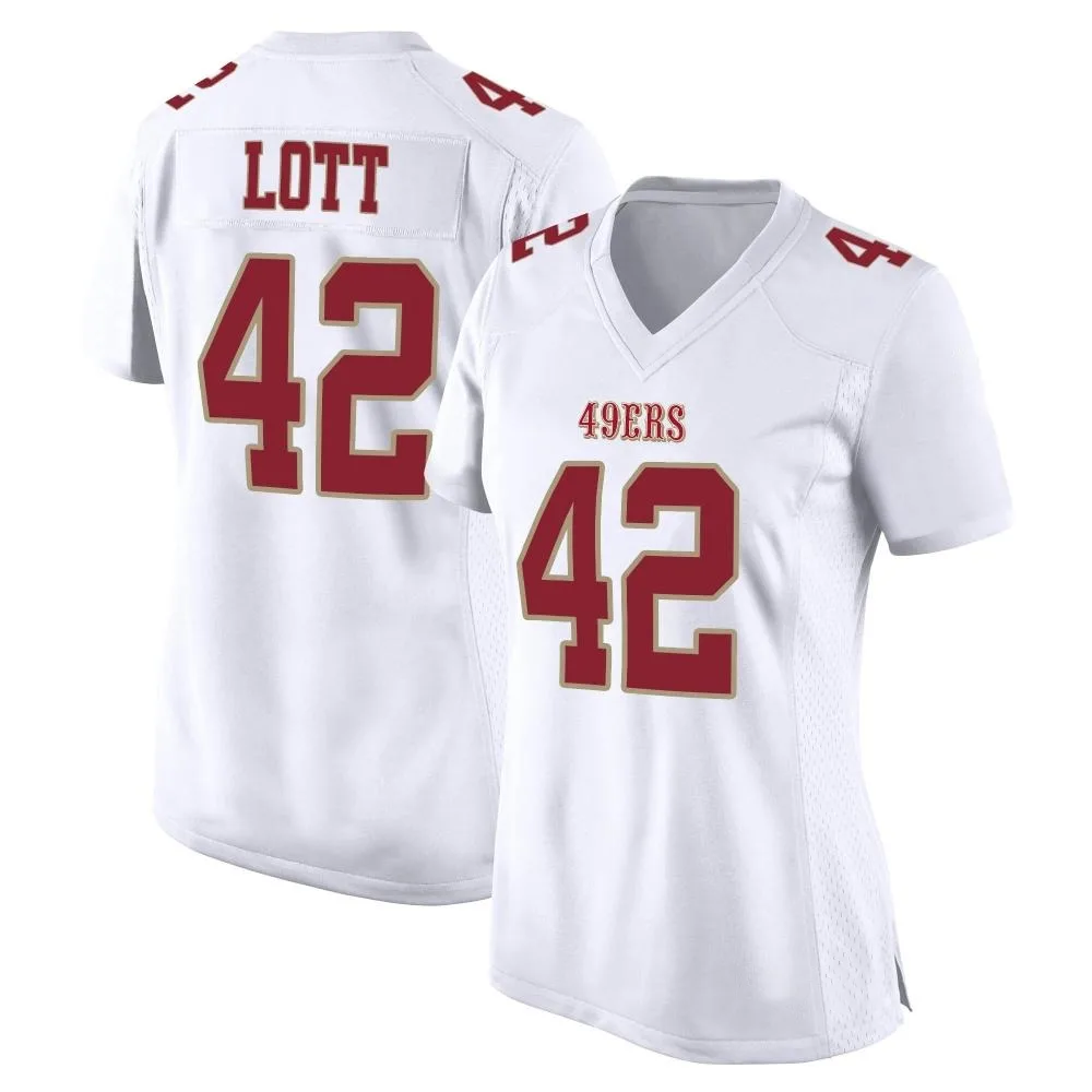 Women's San Francisco 49ers Ronnie Lott Nike Fashion Game White Jersey Women's San Francisco 49ers Ronnie Lott Nike Fashion Game White Jersey
