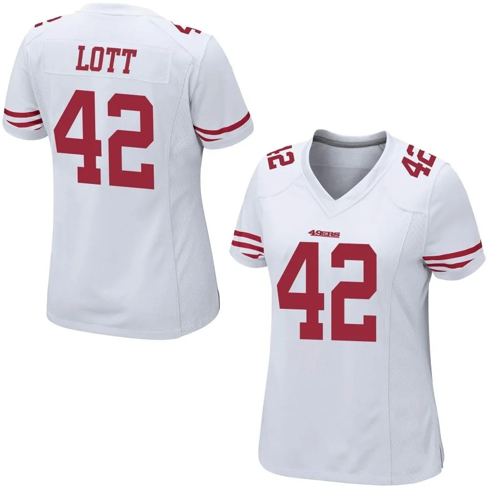 Women's San Francisco 49ers Ronnie Lott Nike Game White Jersey Women's San Francisco 49ers Ronnie Lott Nike Game White Jersey