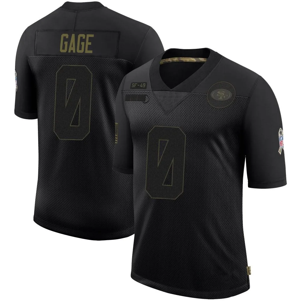 Men's San Francisco 49ers Russell Gage Nike 2020 Salute To Service Limited Black Jersey Men's San Francisco 49ers Russell Gage Nike 2020 Salute To Service Limited Black Jersey