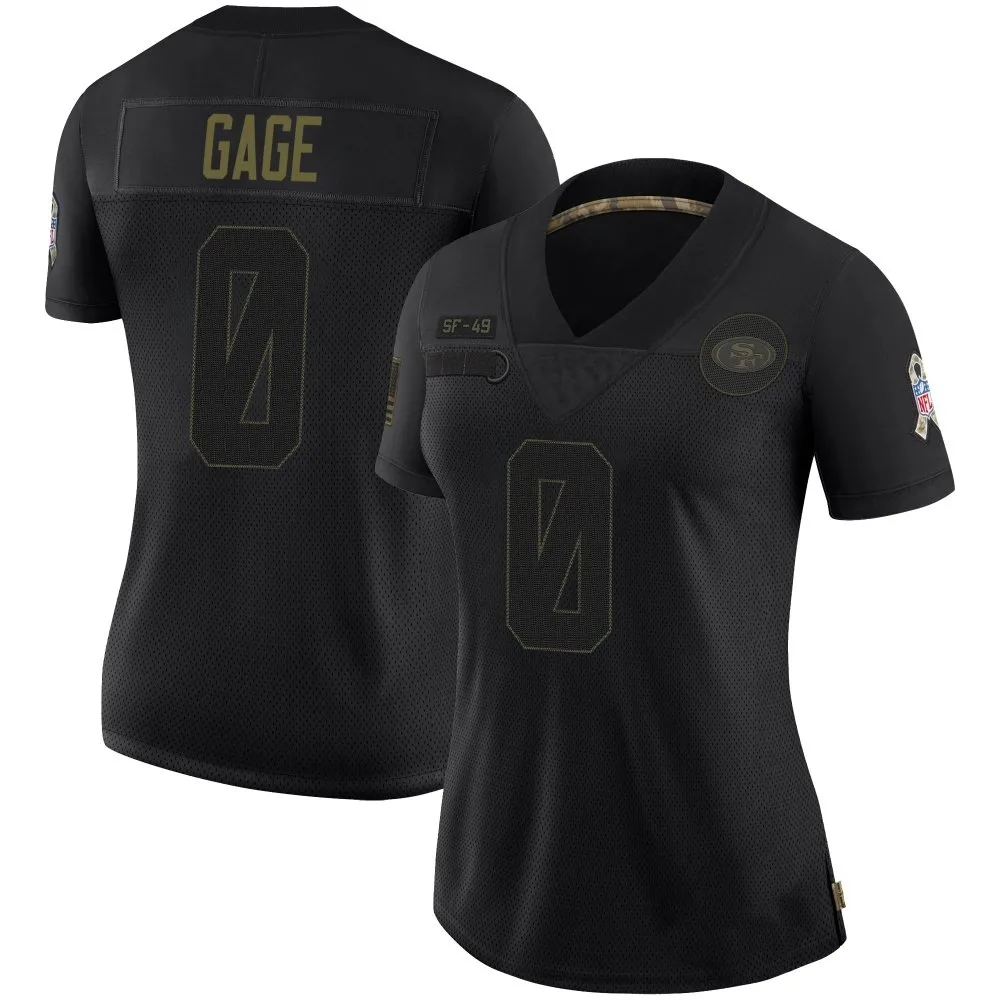 Women's San Francisco 49ers Russell Gage Nike 2020 Salute To Service Limited Black Jersey Women's San Francisco 49ers Russell Gage Nike 2020 Salute To Service Limited Black Jersey