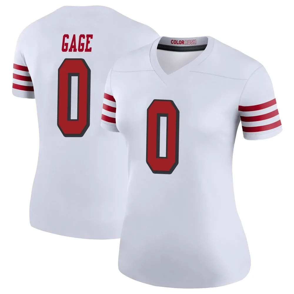 Women's San Francisco 49ers Russell Gage Nike Color Rush Legend White Jersey Women's San Francisco 49ers Russell Gage Nike Color Rush Legend White Jersey