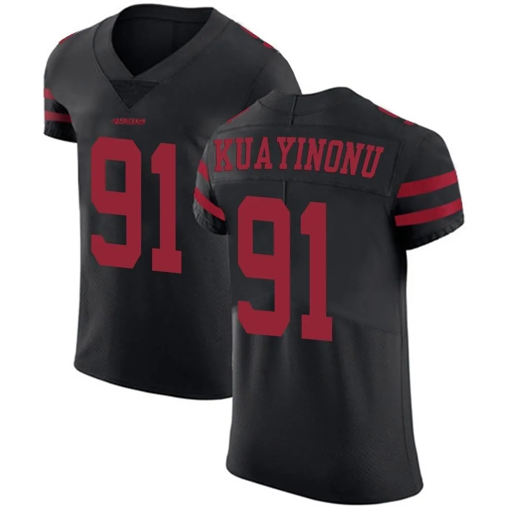Men's San Francisco 49ers Sam Okuayinonu Nike Alternate Vapor Untouchable Elite Black Jersey Men's San Francisco 49ers Sam Okuayinonu Nike Alternate Vapor Untouchable Elite Black Jersey