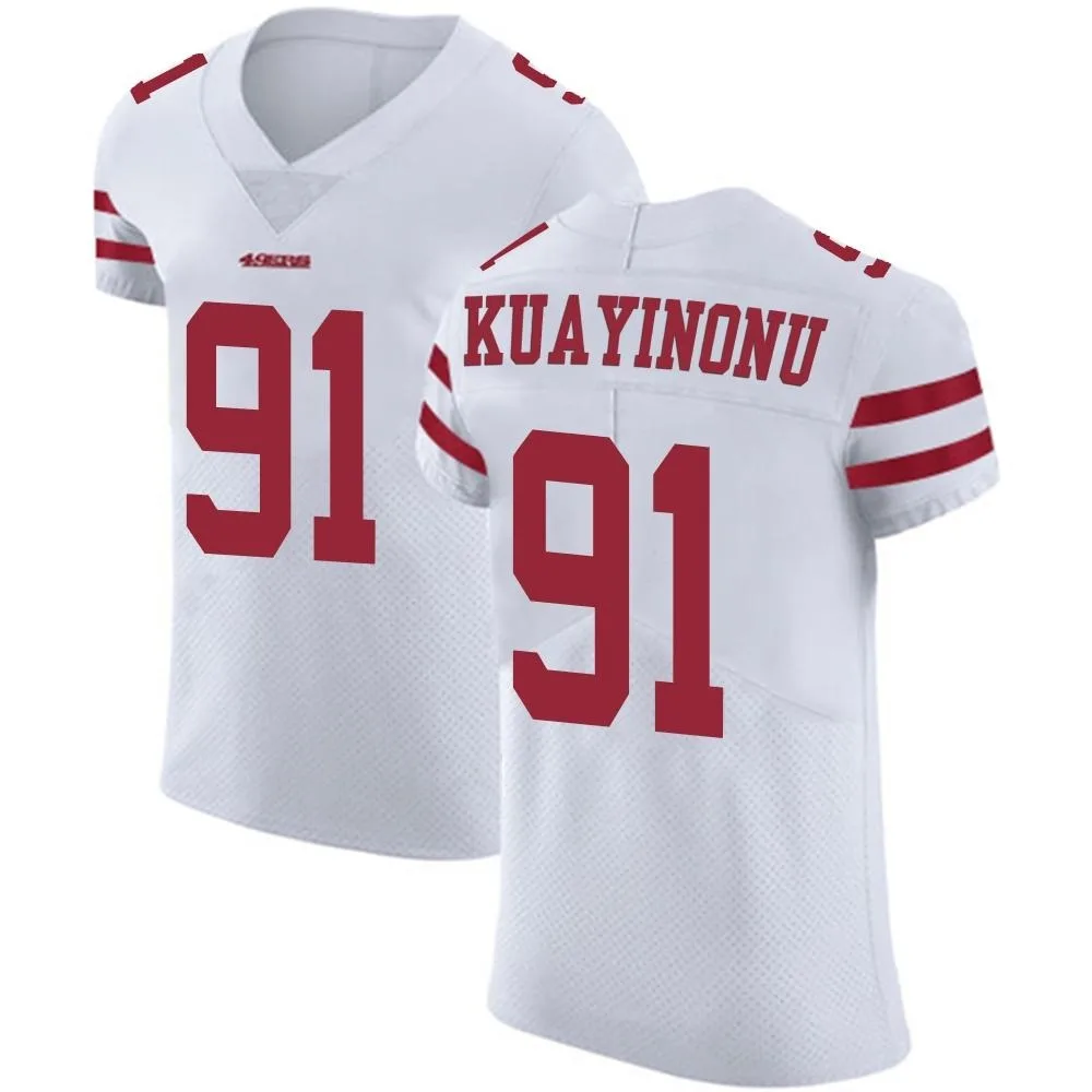 Men's San Francisco 49ers Sam Okuayinonu Nike Vapor Untouchable Elite White Jersey Men's San Francisco 49ers Sam Okuayinonu Nike Vapor Untouchable Elite White Jersey