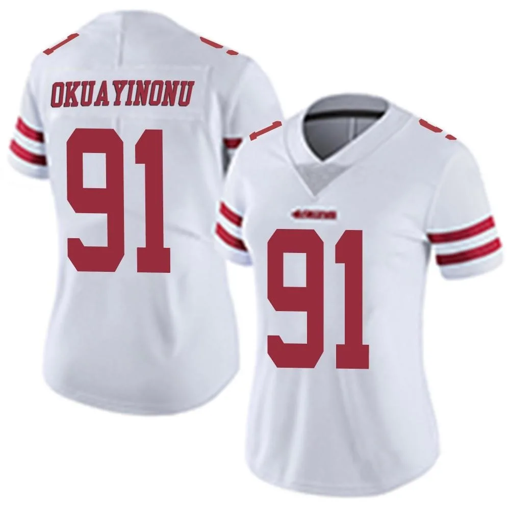 Women's San Francisco 49ers Sam Okuayinonu Nike Vapor Untouchable Limited White Jersey Women's San Francisco 49ers Sam Okuayinonu Nike Vapor Untouchable Limited White Jersey