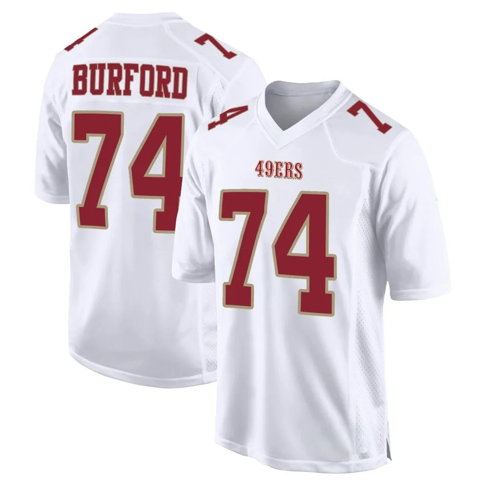 Men's San Francisco 49ers Spencer Burford Nike Fashion Game White Jersey Men's San Francisco 49ers Spencer Burford Nike Fashion Game White Jersey