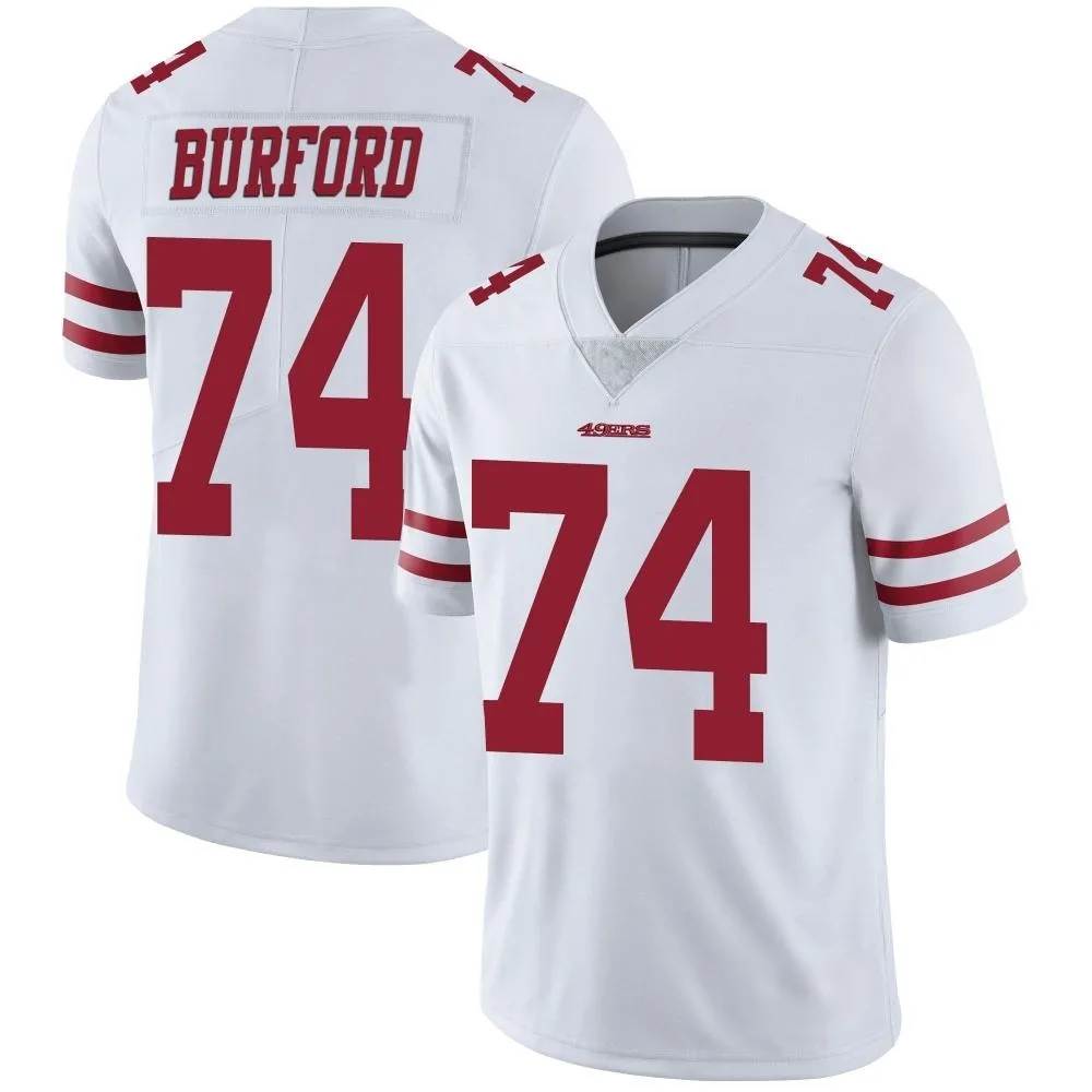 Men's San Francisco 49ers Spencer Burford Nike Vapor Untouchable Limited White Jersey Men's San Francisco 49ers Spencer Burford Nike Vapor Untouchable Limited White Jersey