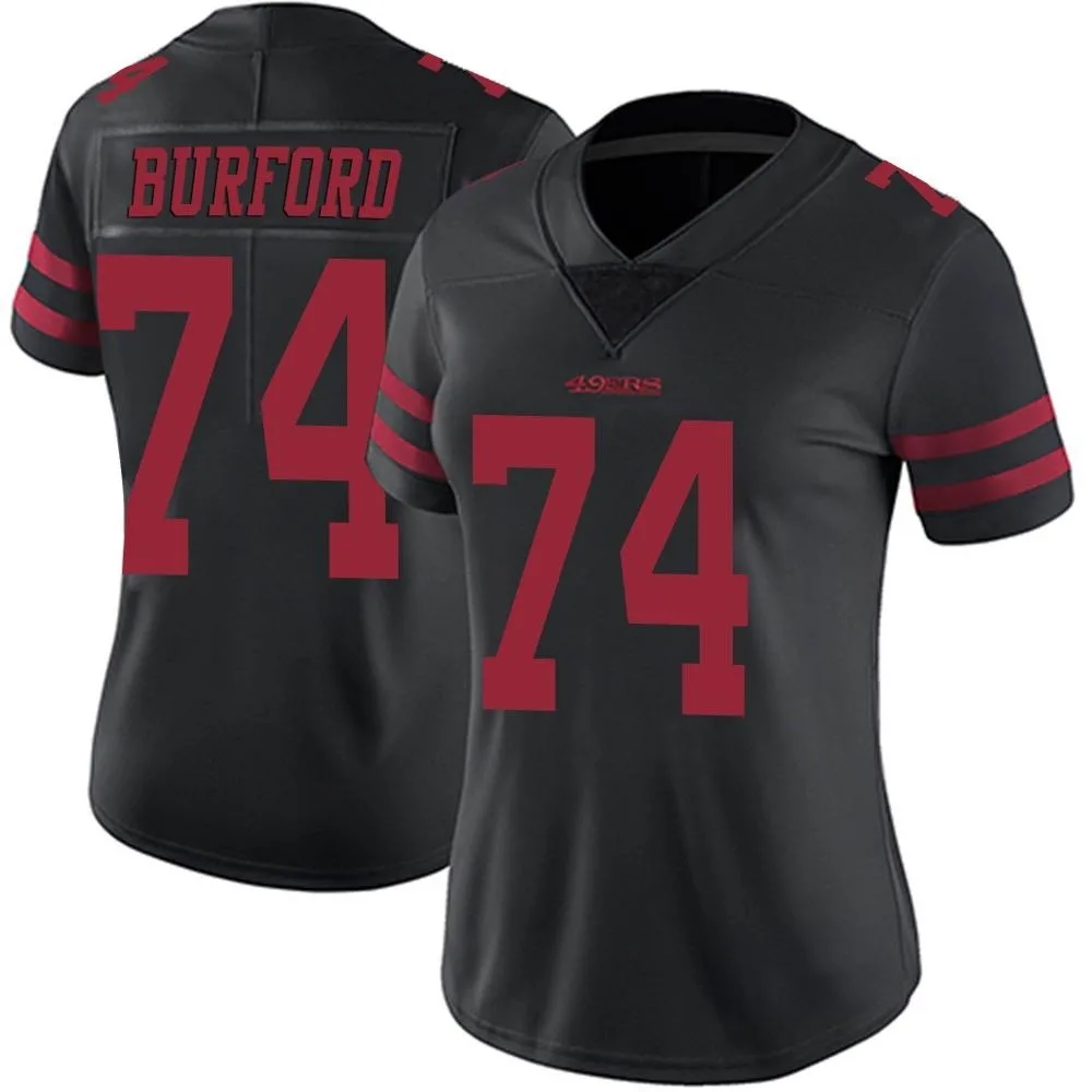 Women's San Francisco 49ers Spencer Burford Nike Alternate Vapor Untouchable Limited Black Jersey Women's San Francisco 49ers Spencer Burford Nike Alternate Vapor Untouchable Limited Black Jersey