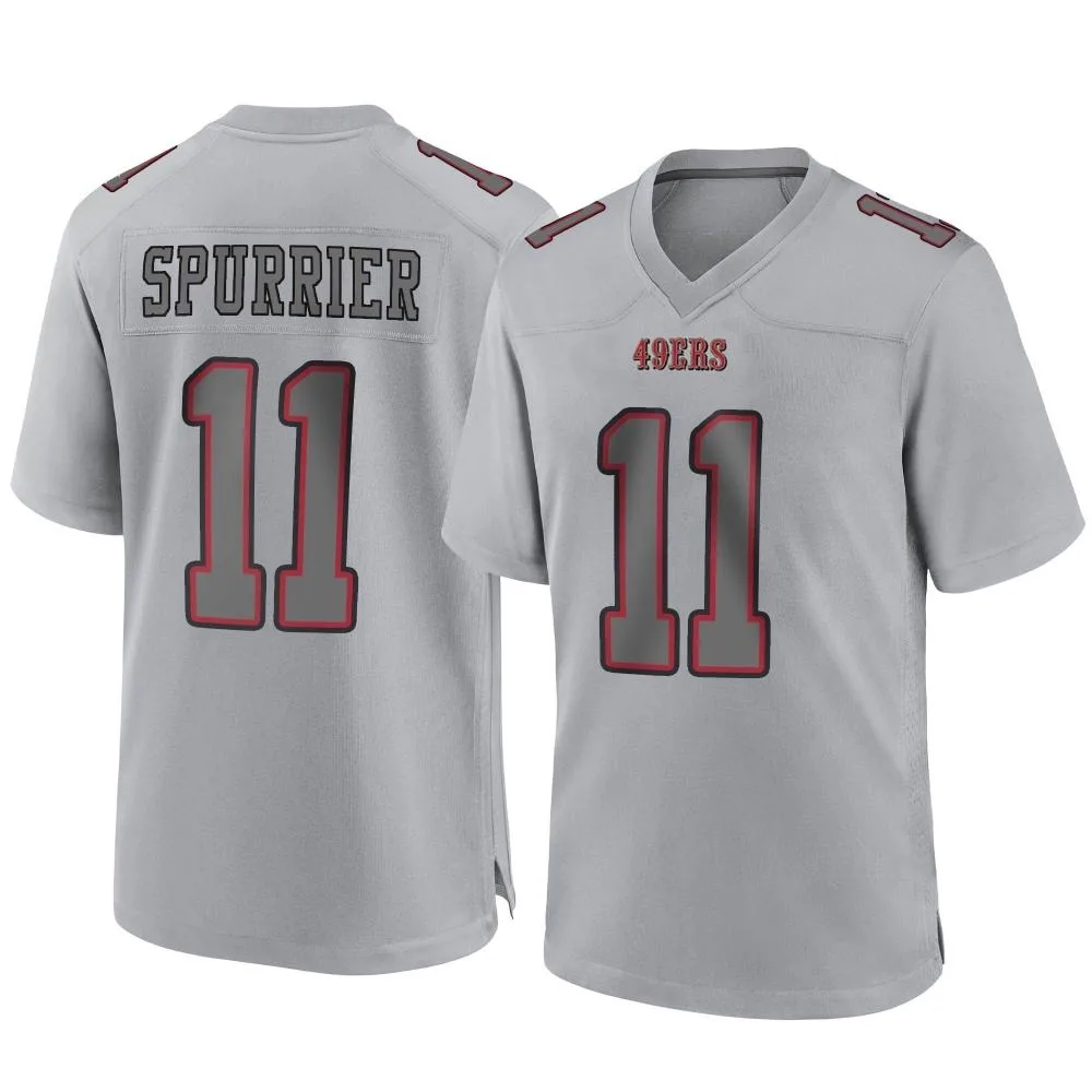 Men's San Francisco 49ers Steve Spurrier Nike Atmosphere Fashion Game Gray Jersey Men's San Francisco 49ers Steve Spurrier Nike Atmosphere Fashion Game Gray Jersey